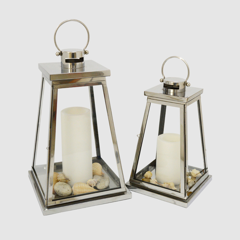 Argentum politum Steel Garden Lantern