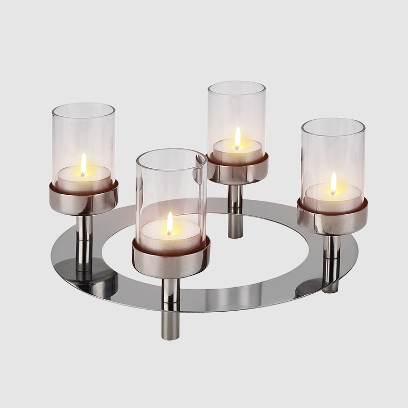 Top Table Steel Candle Holder